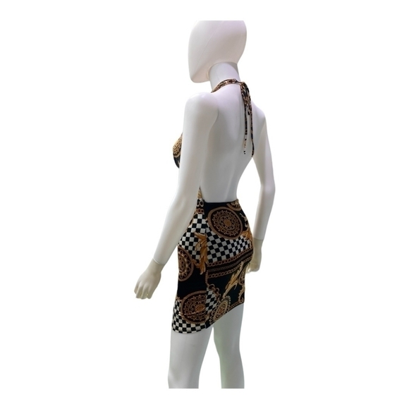 Celebrity Fashion Halter  Mini Dress - Picture 5 of 7